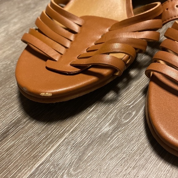 Susina | Terra Wedge Sandals In Cognac Brown NEW - Picture 7 of 7